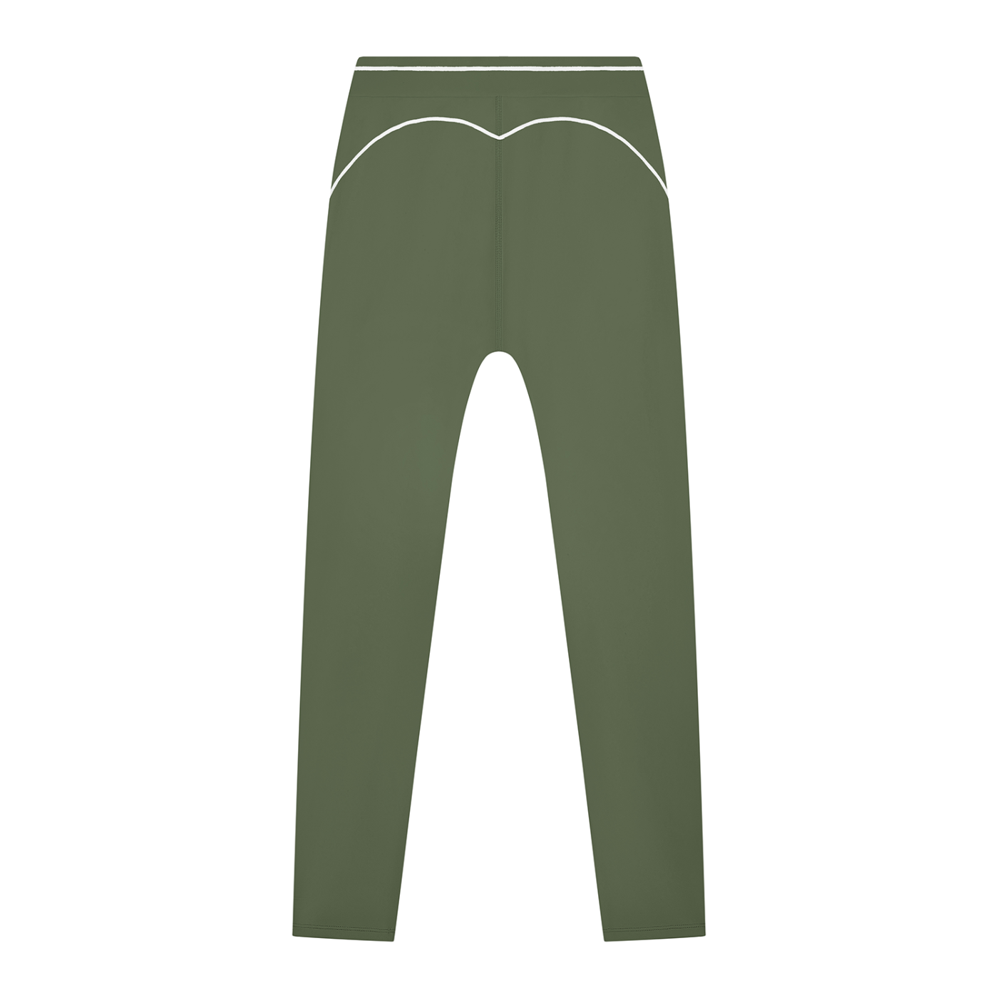 High Rise Leggings - Gray Green