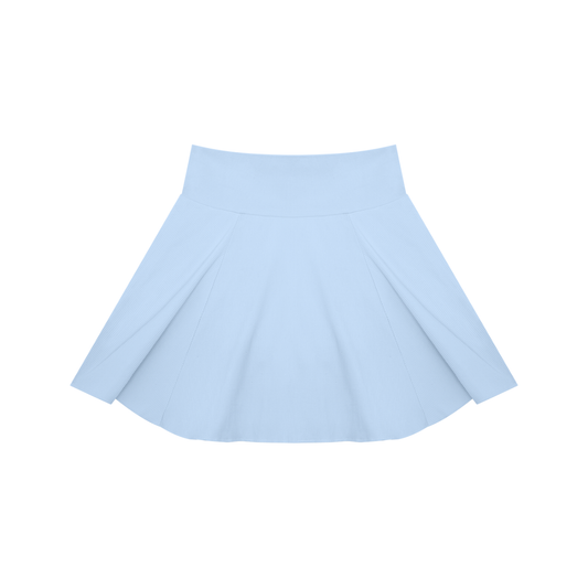 Pleated Skort - Blue