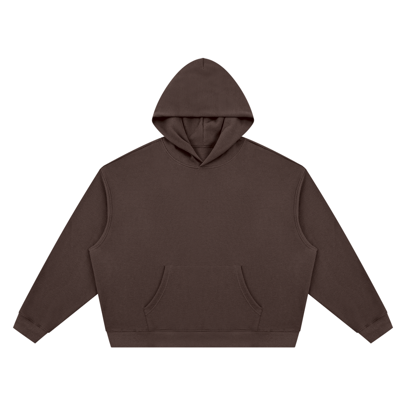 Waffle Hoodie - Coffee
