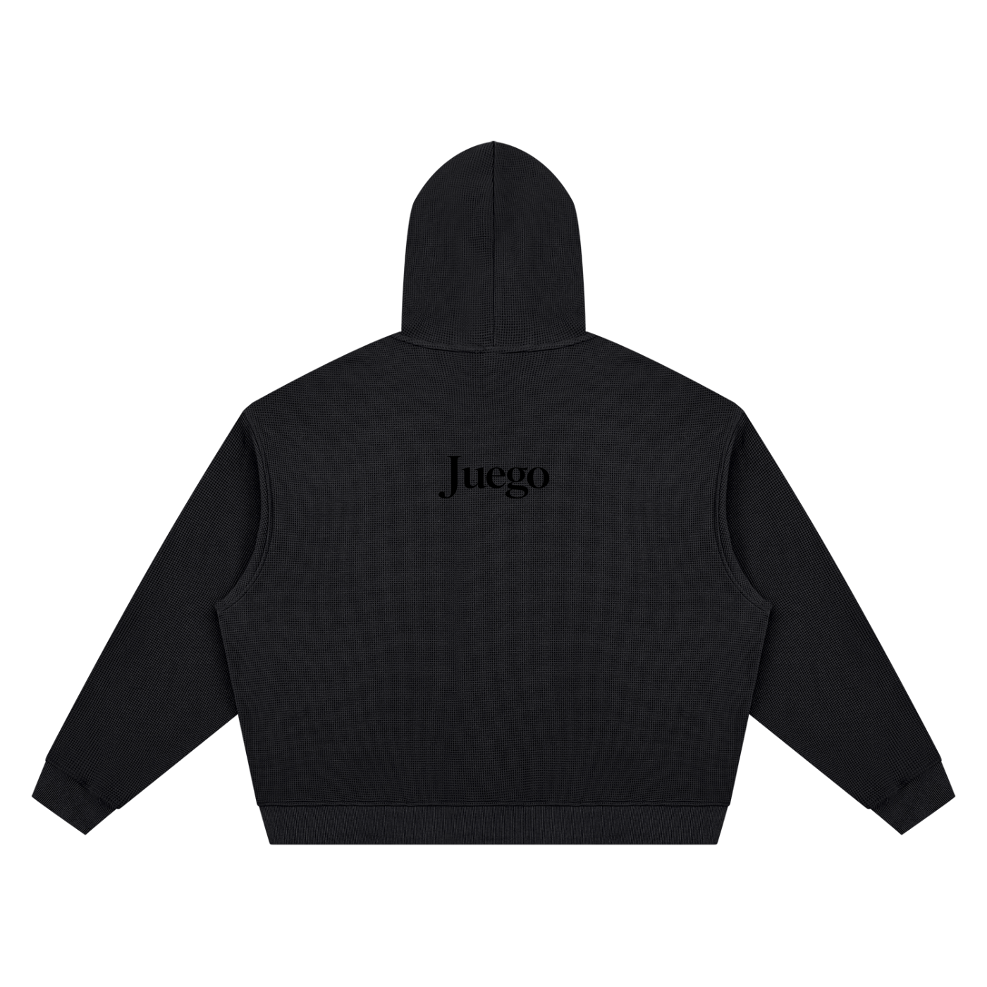 Waffle Hoodie - Black