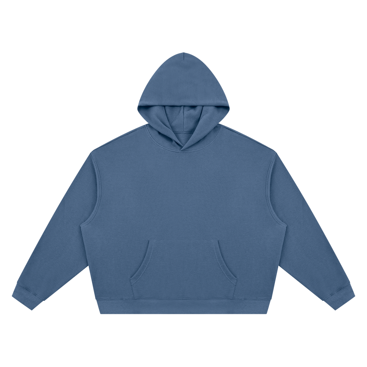Waffle Hoodie - Jeans Blue